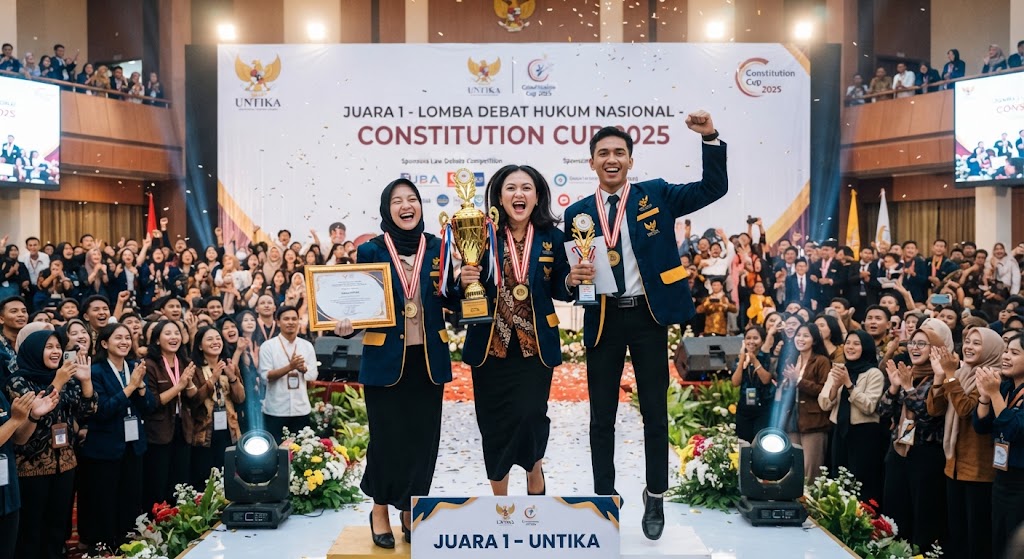Juara 1 Lomba Debat Hukum Nasional "Constitution Cup 2025"